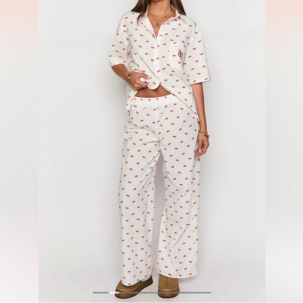 Beginning Boutique Cherry print pajamas